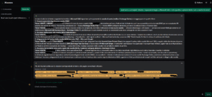 Visualizzazione chat con domanda, risposta e fonti