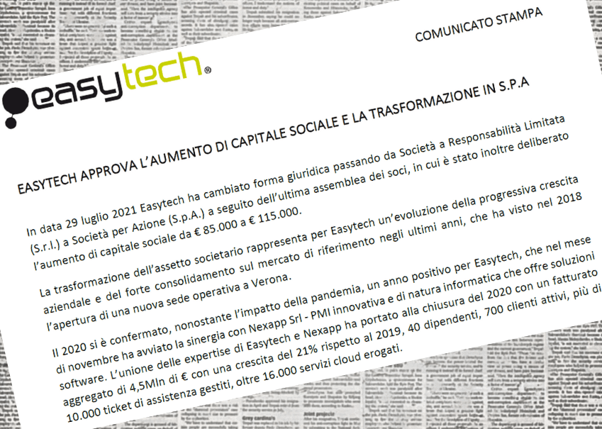 PASSAGGIO DA SRL A SPA